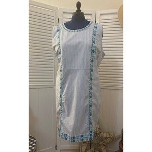 VINEYARD VINES Pop Embroidered Shift Dress, Plus Size 24